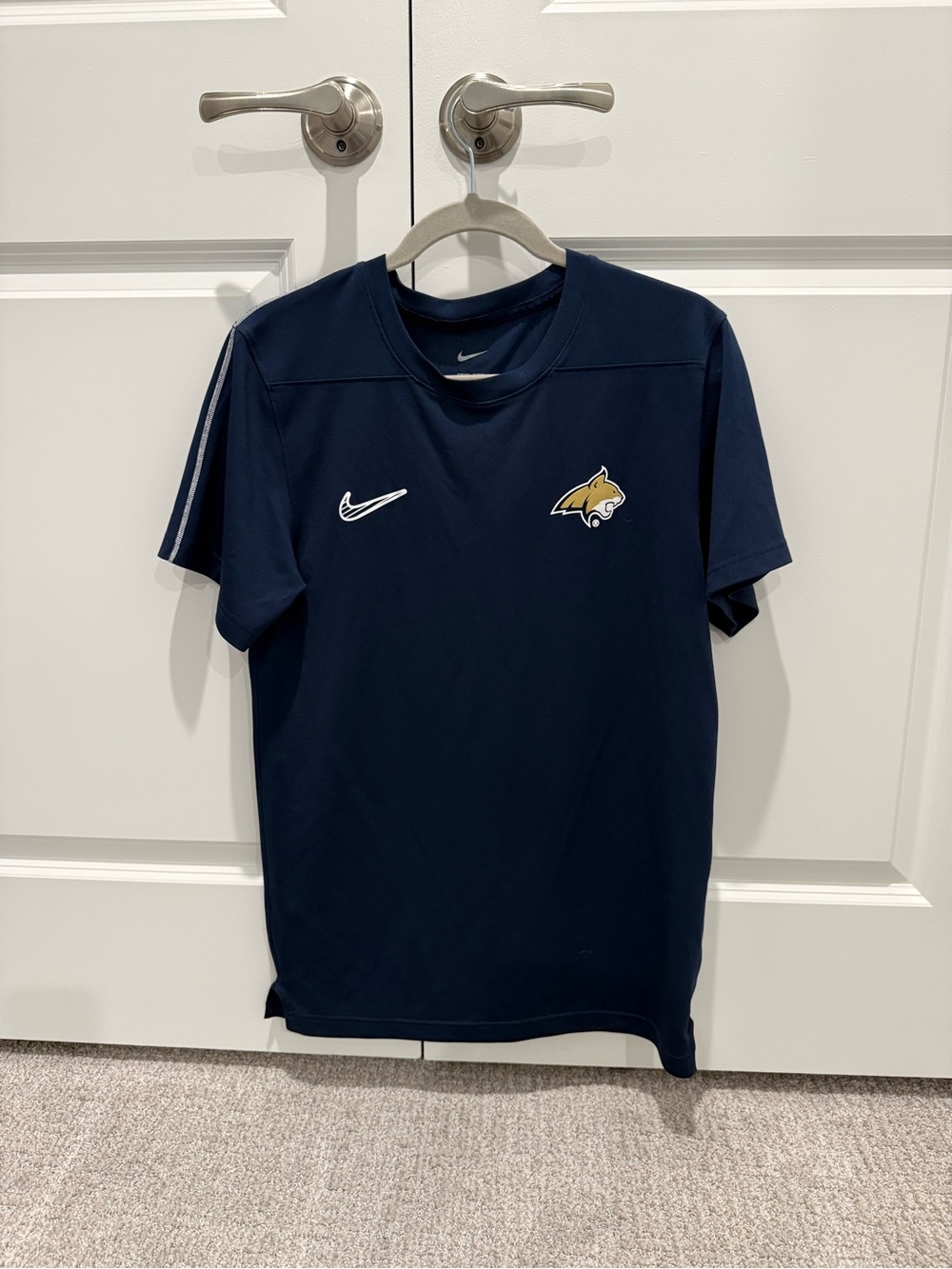 Montana State University Bobcats Nike Men’s Navy Blue Short Sleeve Athletic Tee